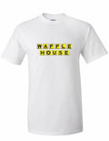 WAFFLE HOUSE Vintage logo Tee Shirt FUNNY Cool Food White Cotton T-shirt