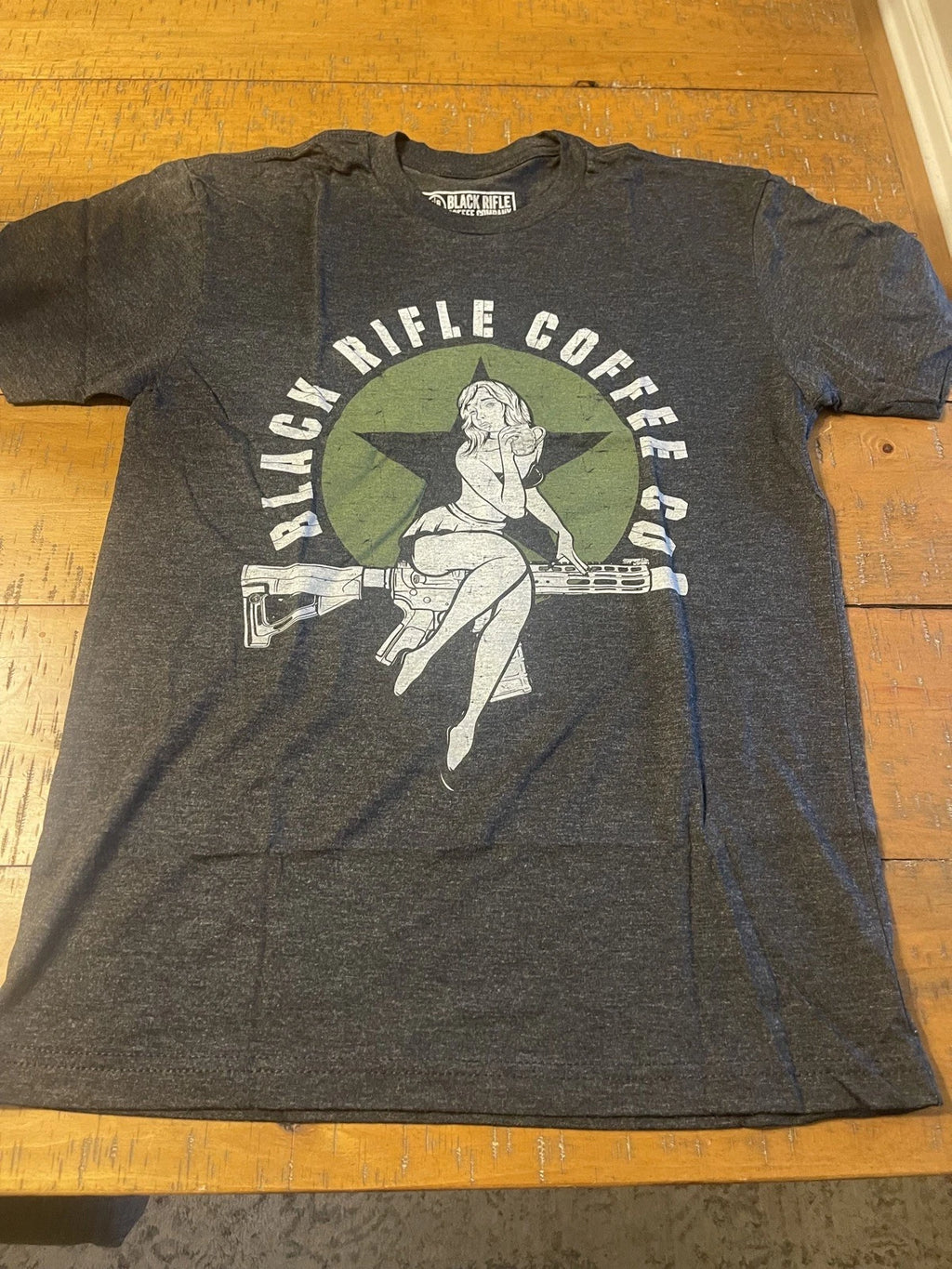 Black Rifle Coffee Company Bomber Girl T Shirt Black Size Small New