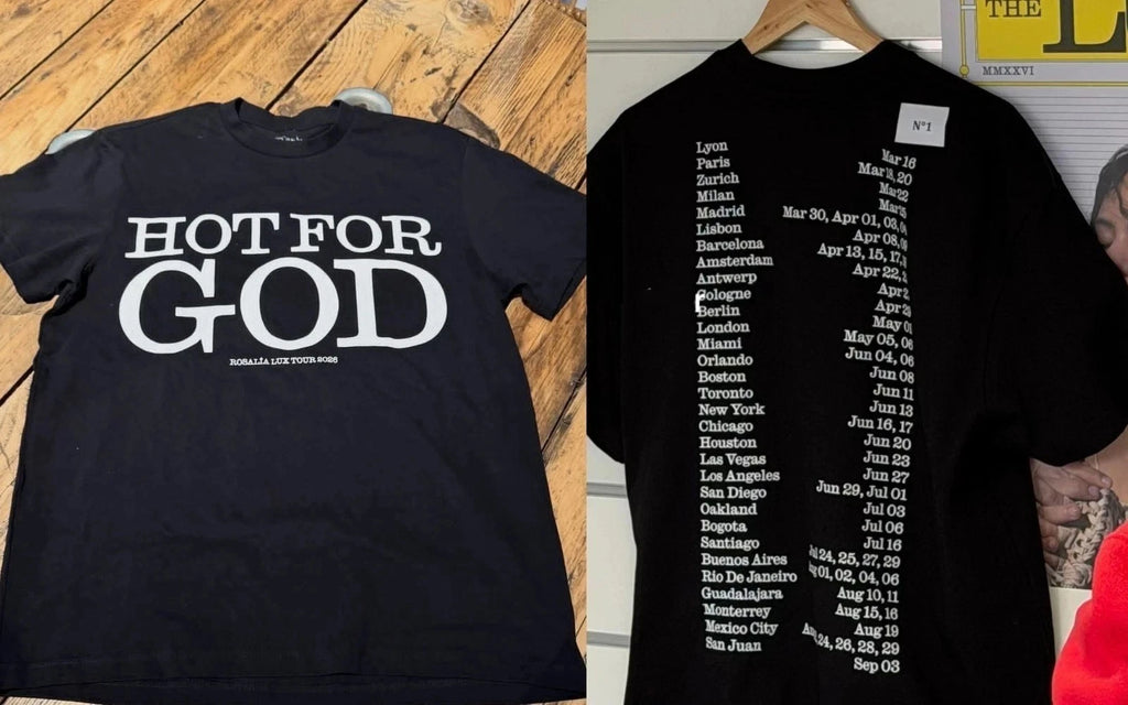 Rosalia Merch The Lux Tour 2026 Hot For God T-Shirt