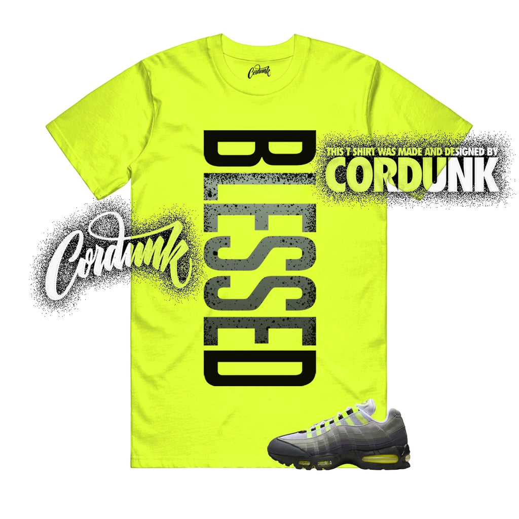 Air Max 95 Big Bubble Neon Yellow Black Cool Grey OG 2026 T Shirt Match VERTBLS
