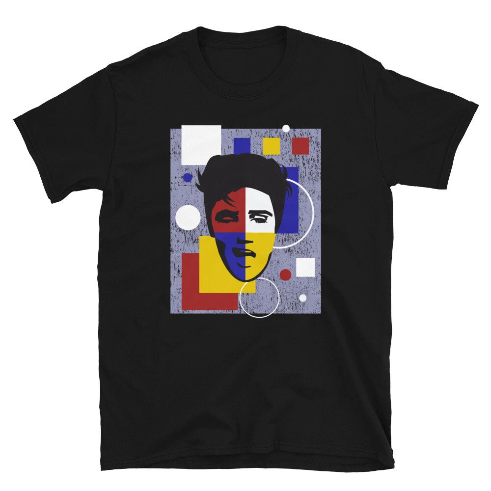 Elvis Presley Bauhaus Mid-Century Modern Art Street Style Hipster Graphic Tee