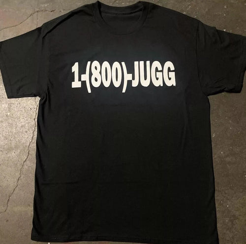 1-(800)-JUGG T Shirt Grunge Y2K Tapout Amity Affliction Goth Emo Opium Rave Punk