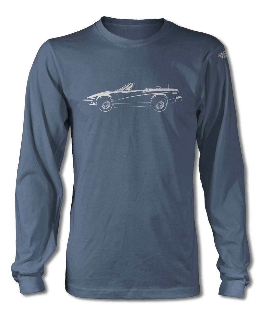 Triumph TR7 Convertible T-Shirt - Long Sleeves - Side View