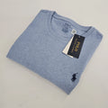 Polo Ralph Lauren Custom Slim Fit T-shirt Pony Logo Mens MEDIUM M Blue HTR NEW