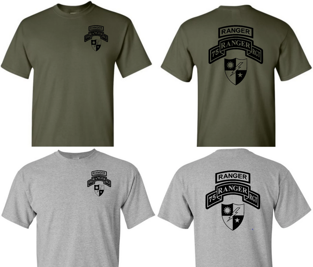 US Army Ranger DUI Shirt, ARMY Ranger Performance shirt, 75th Ranger Regiment