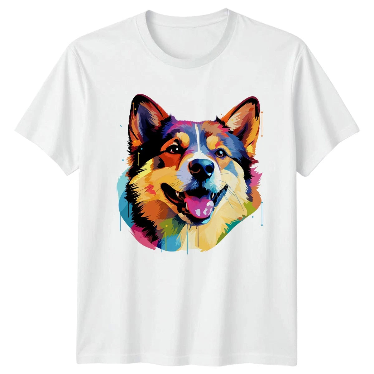 Colorful Corgi Dog T-Shirt Pet Lover Gift For Him And Her