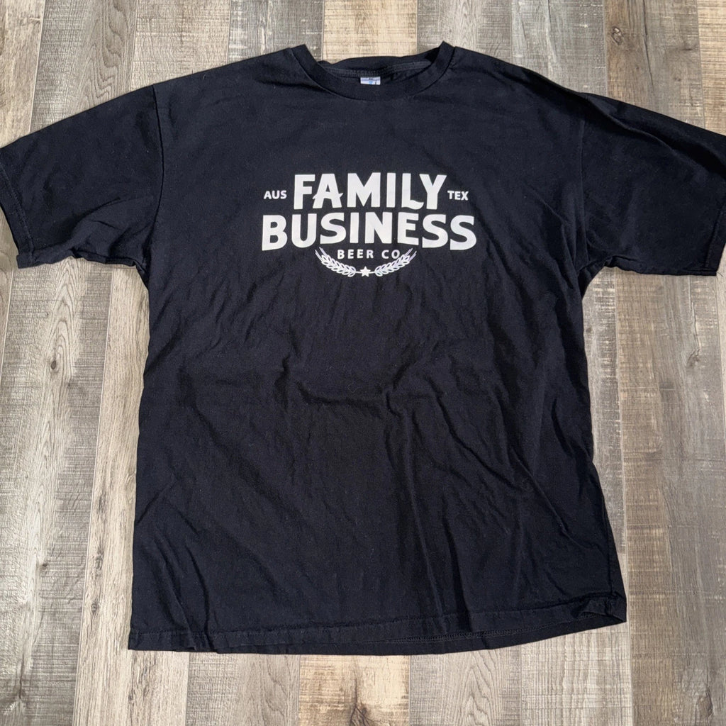 JENSEN ACKLES Family Business Beer Co Brewery CHARCOAL T-Shirt XXL SUPERNATURAL
