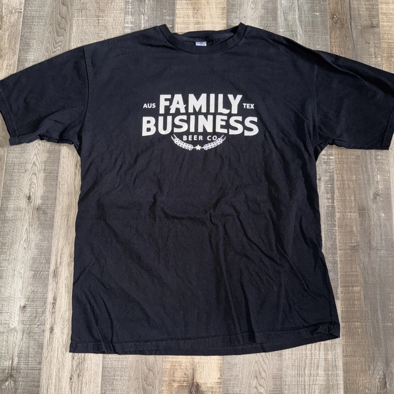 JENSEN ACKLES Family Business Beer Co Brewery CHARCOAL T-Shirt XXL SUPERNATURAL