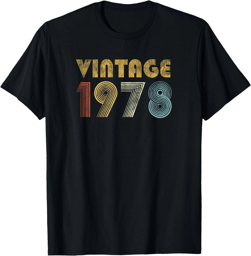 Vintage 1978 70s Retro T-Shirt 48th Birthday Gift Men Women T-Shirt