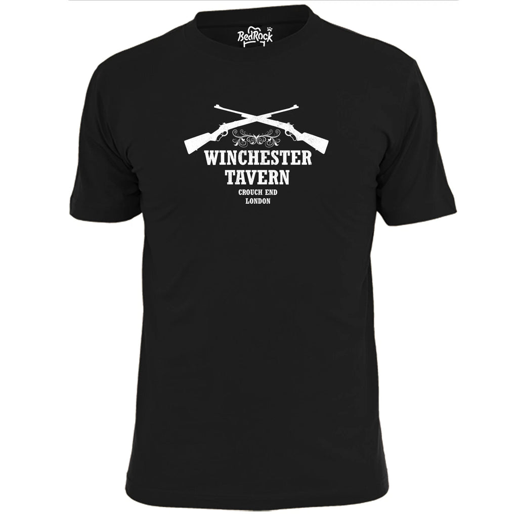 Mens Winchester Tavern T Shirt Sean Of The Dead Zombies