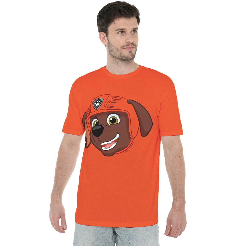 Paw Patrol Zuma Grin T-Shirt S-2XL, Orange