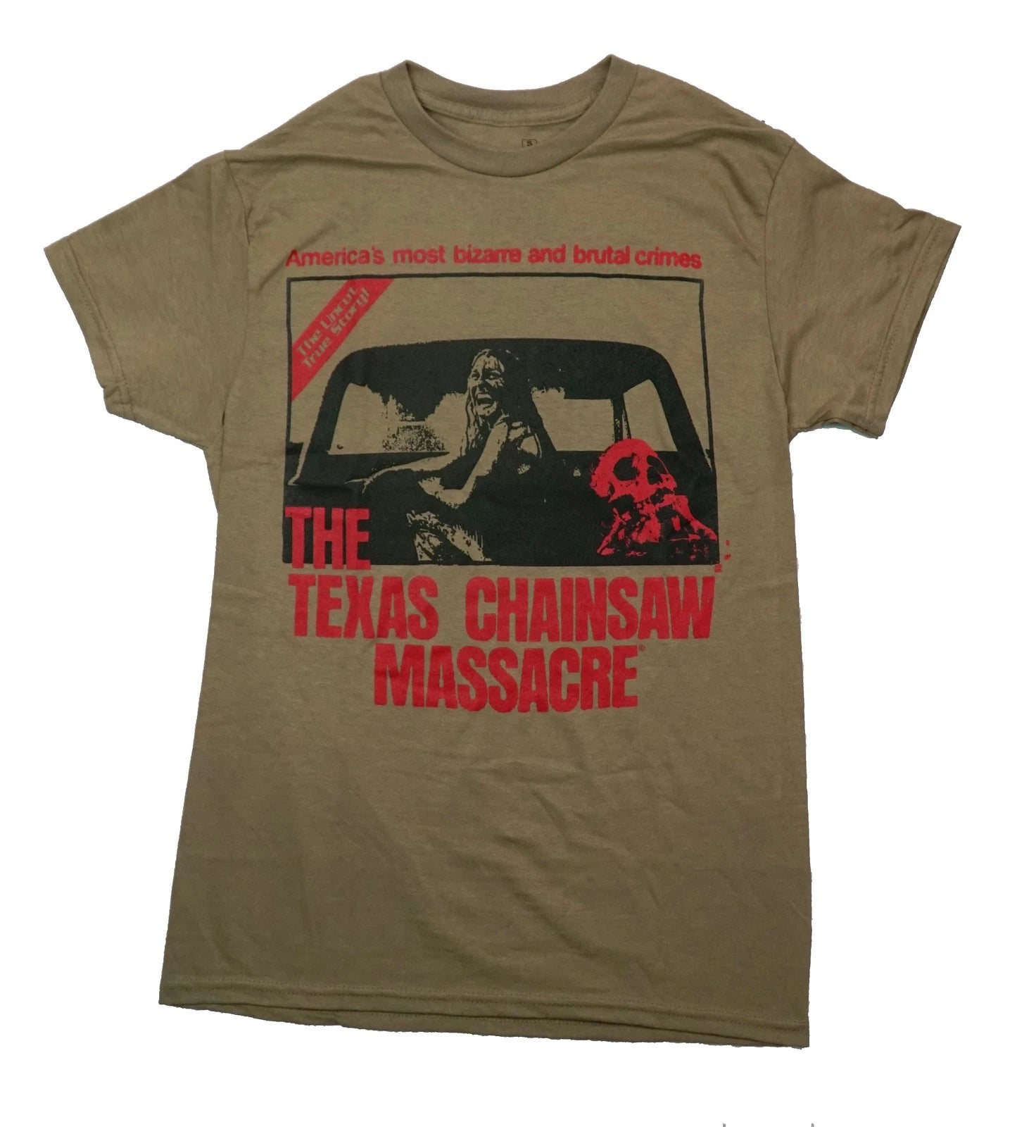 Texas Chainsaw Massacre New Adult T-Shirt - America's Most Bizarre Poster