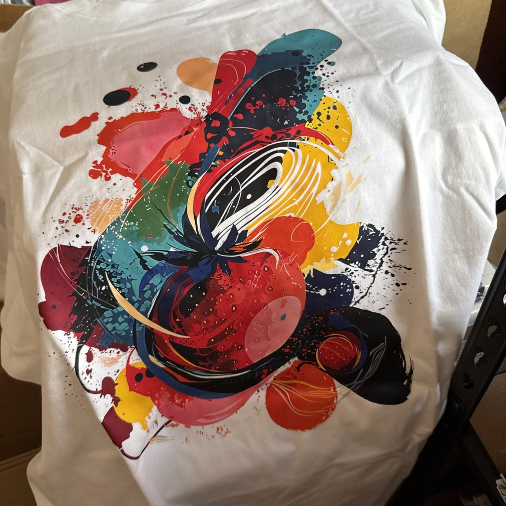 Graphic Abstract Art T-Shirt Large Cotton NEW Shipping Included