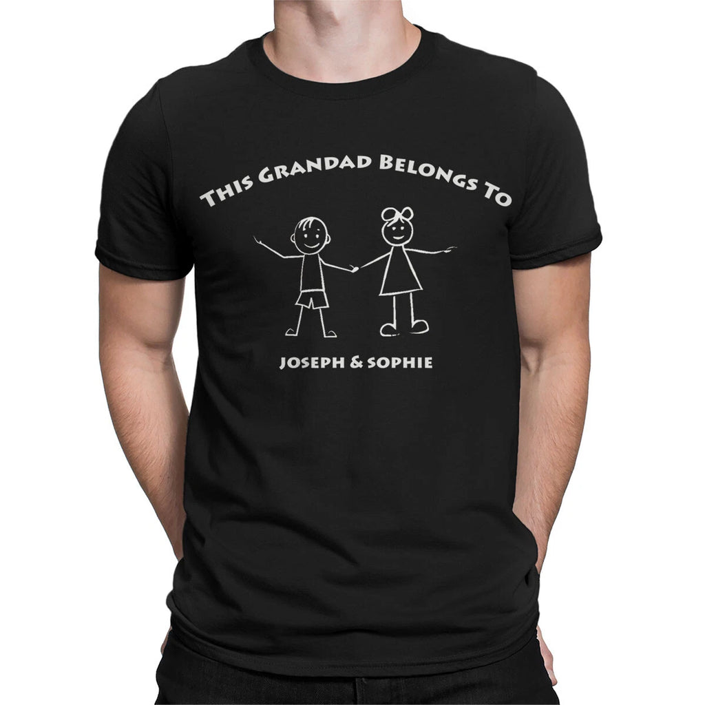 Customisable Grandad T-Shirt With Names Perfect Gift For Fathers DayTee #TA-195