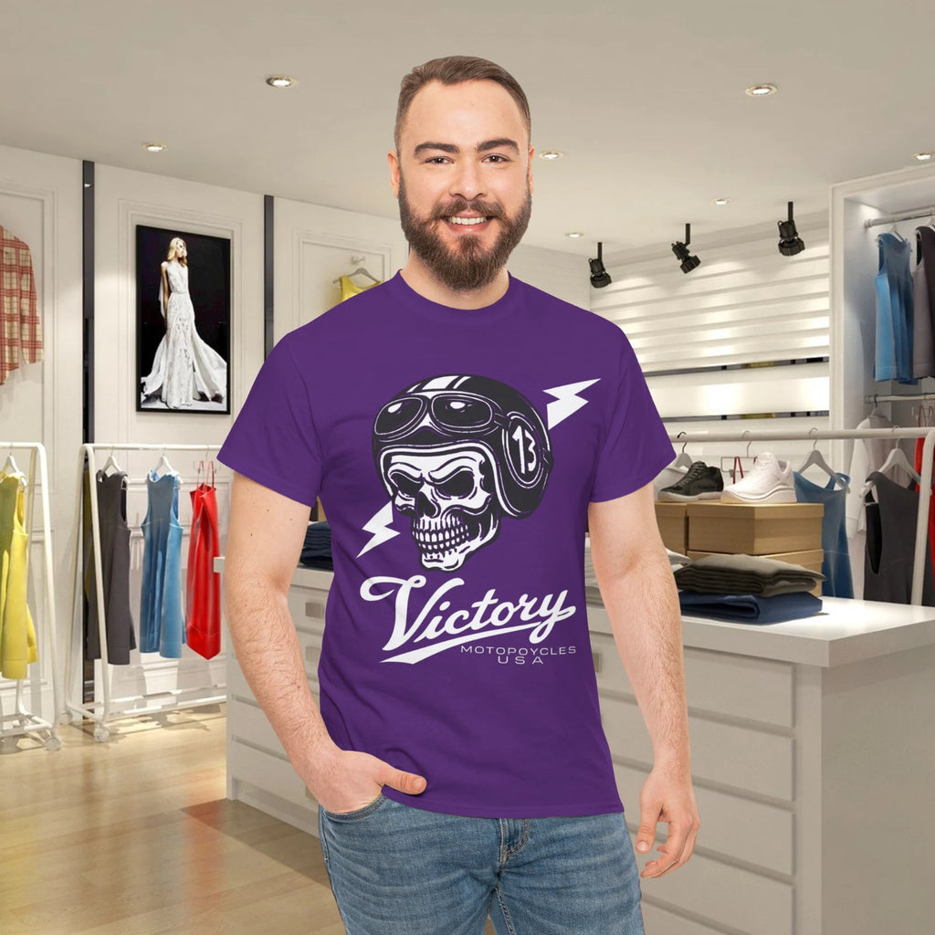 New Victory Skull Motorcycles Oversized T-Shirt