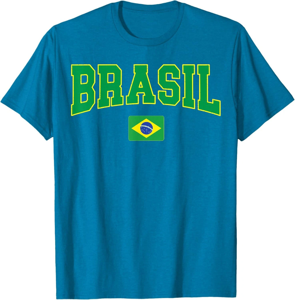 Brazil Flag Yellow Green Proud Brazilian Men Women Brazil Unisex T-Shirt