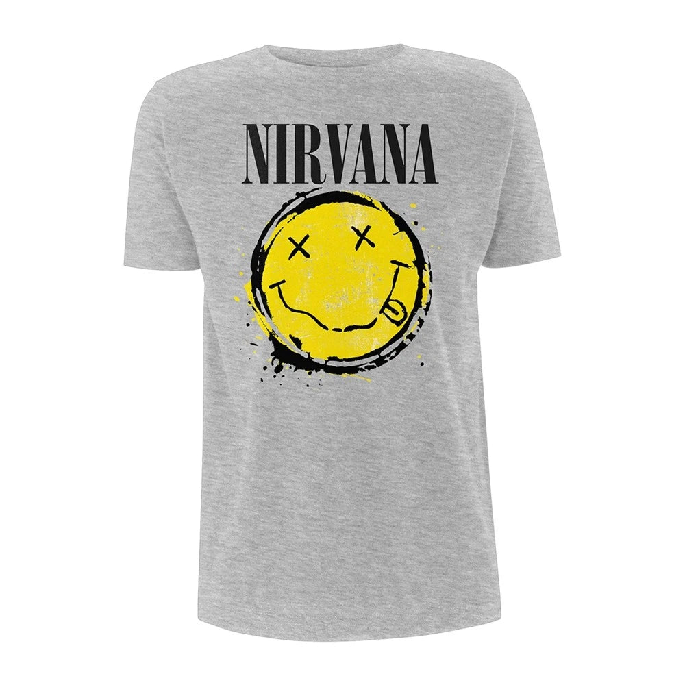 Grey Nirvana Kurt Cobain Grunge Rock Official Tee T-Shirt Mens