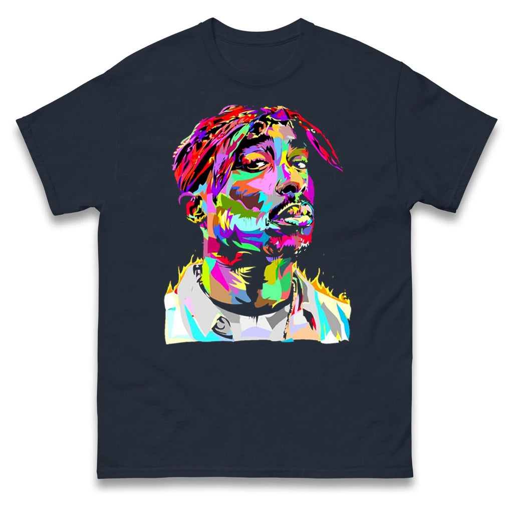 Tupac Shakur Colourful Art T Shirt