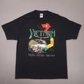 Vintage Y2K Vietnam Fallen Heroes T Shirt Mens XL Black Cotton Made USA EUC