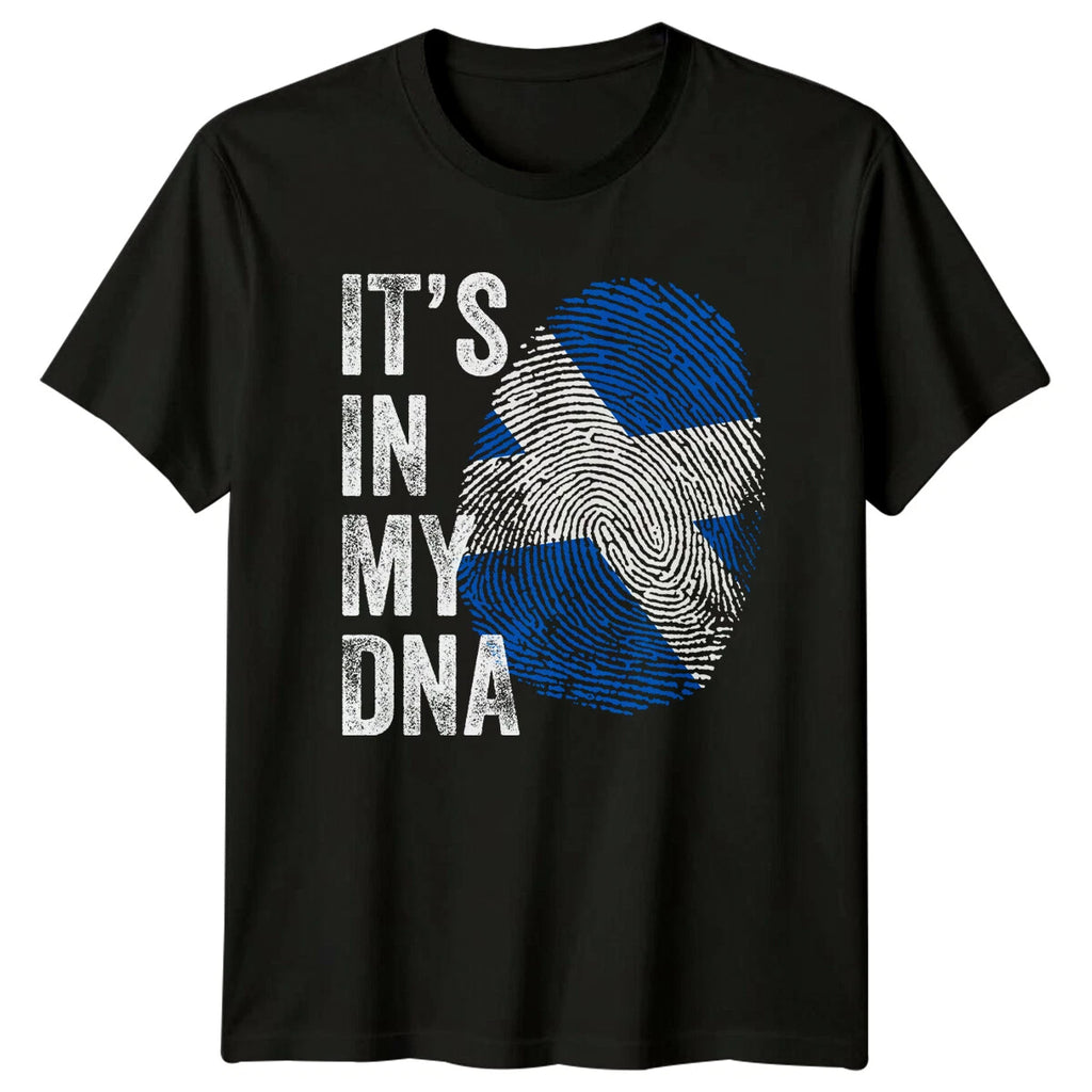 Its In My DNA Scotland Scottish Flag Mens T-Shirt Womens Tee Graphic Unisex