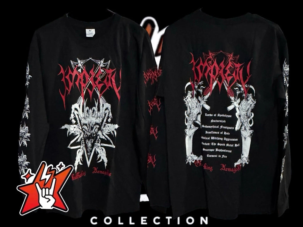 Impiety Exclusive T-Shirt New Short & Long Sleeve Sarcofago Blasphemy Conqueror