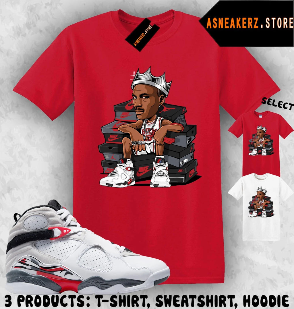 Shirt Matching AJ 8 Bugs Bunny 2025 To Match Sneaker MJ Sneakerhead King T-Shirt