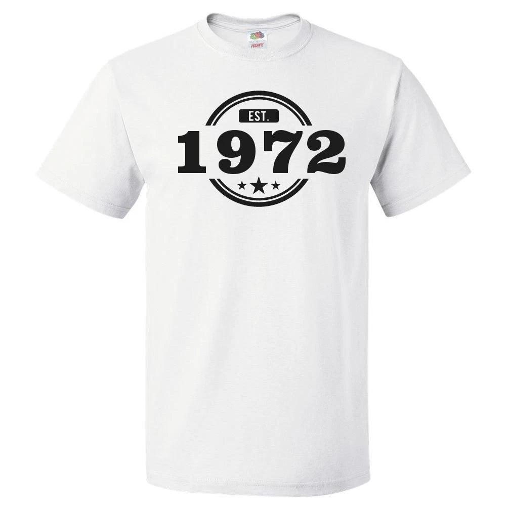 54th Birthday Gift For 54 Year Old Established 1972 T Shirt