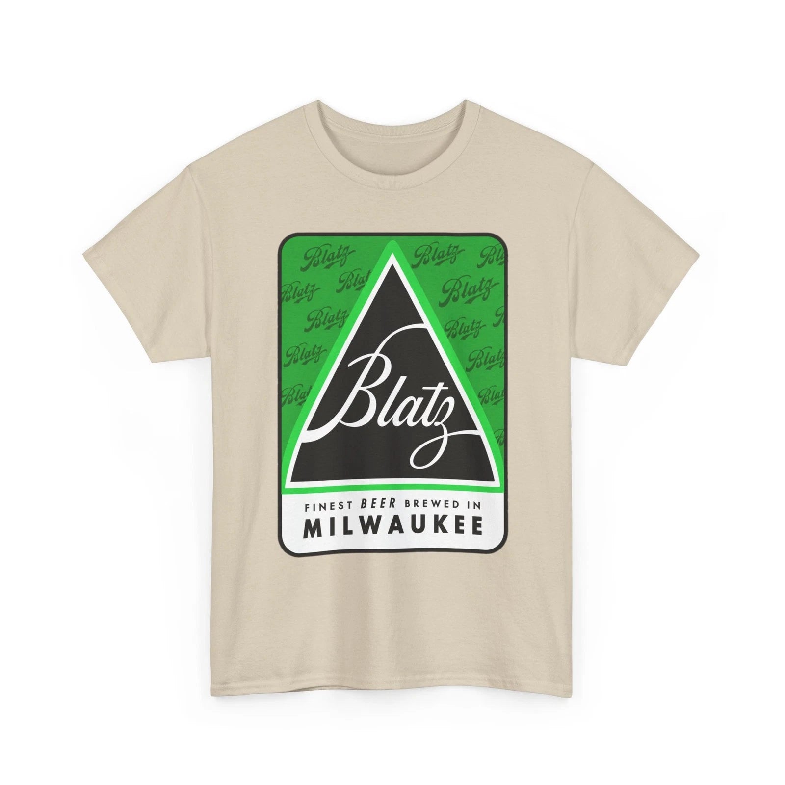 Blatz Finest Beer Brewed In Milwaukee WI Green Retro 1950s Breweriana T-Shirt