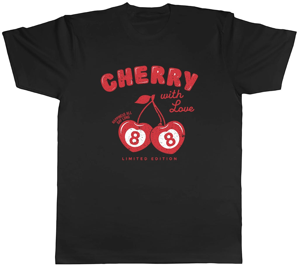 Cherry with Love 88 Limited Edition Mens T-Shirt Tee Gift Top