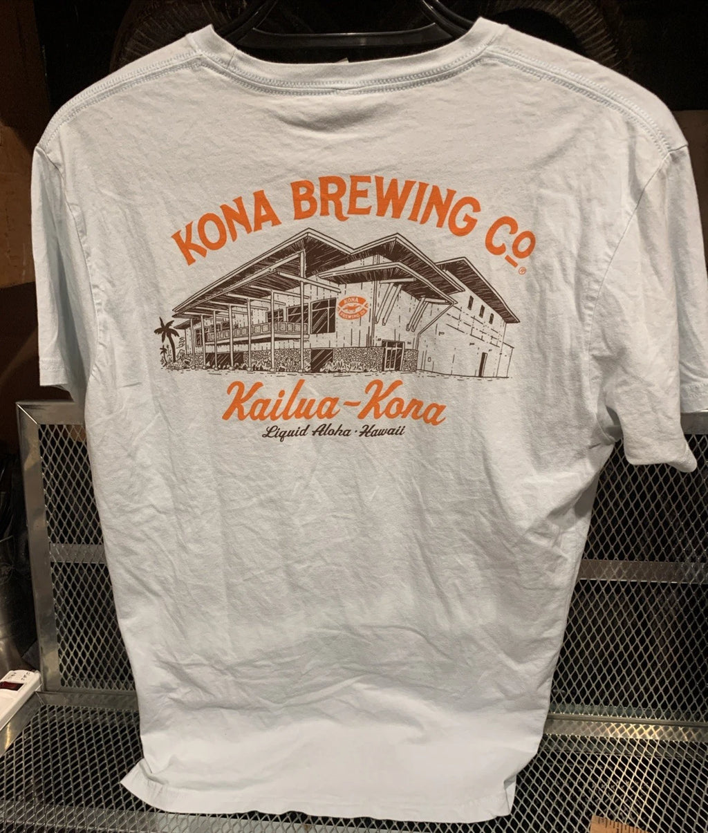 KONA BREWING Co The Thirsty Gecko Tee Shirt Men L Large Liquid Aloha Hawaii