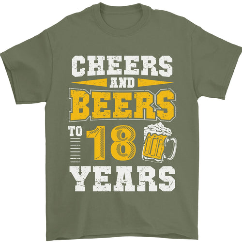 18th Birthday 18 Year Old Funny Alcohol Mens T-Shirt 100% Cotton