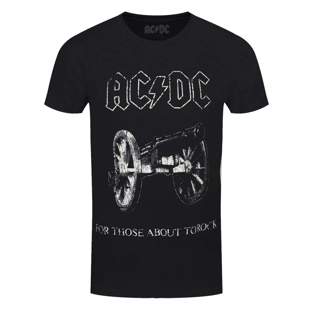 AC/DC T-Shirt About To Rock ACDC Band Official Black New