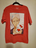 Hello Kitty & Friends Anime Graphic Tee Red Orange Sanrio 2024 Mens M