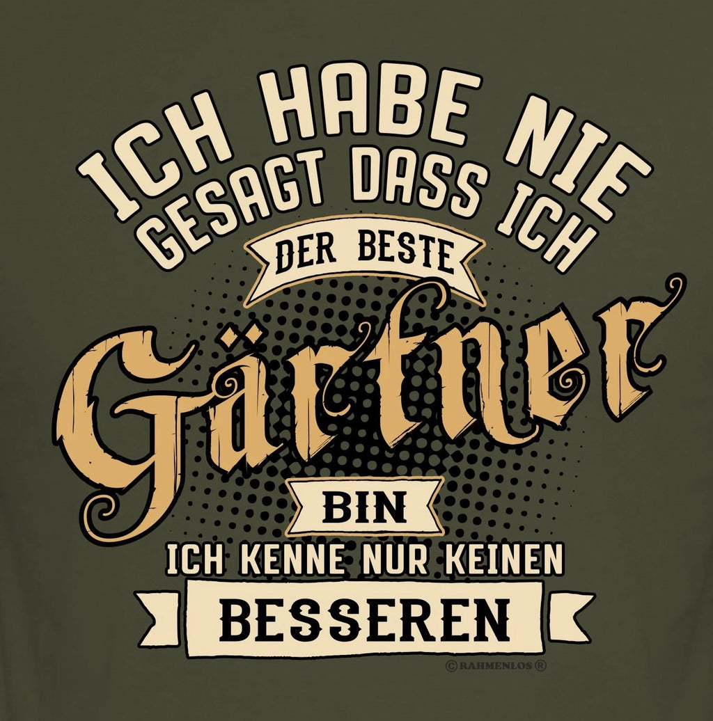 Men's Garden T-Shirt No Better Gardener - Funny Quote Shirts For Men