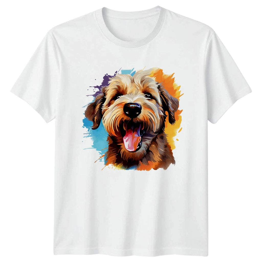Happy Dog Face T-Shirt Dog Lover Pet Gift For Him And Her