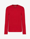 A|X Armani Exchange Men's  Slim Fit Long-Sleeve Jersey V- Neck Shirt  Red  M