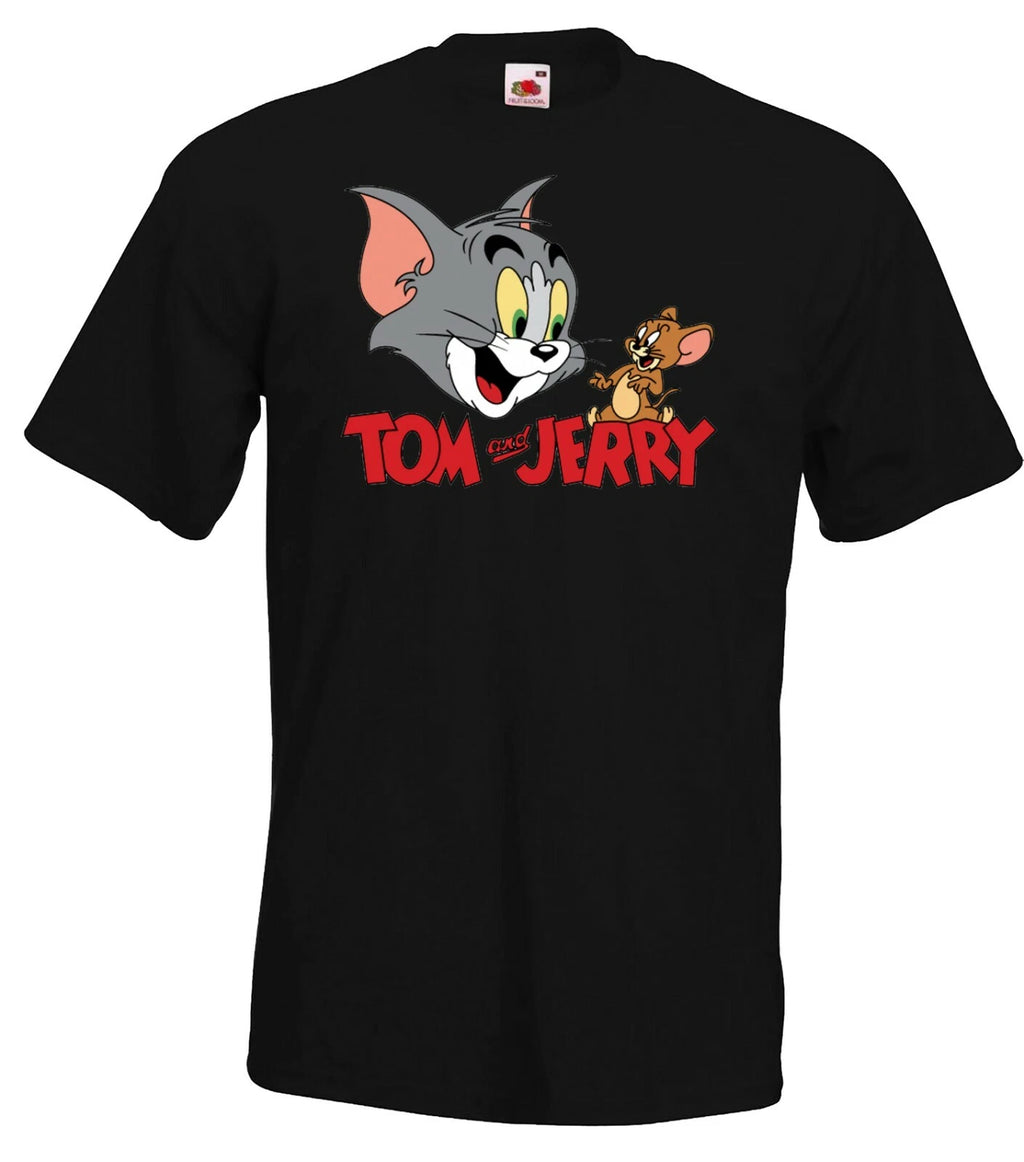 Youth Designz Jerry Tom 2A Men's T-Shirt Print Logo Cartoon Nerd Cartoon