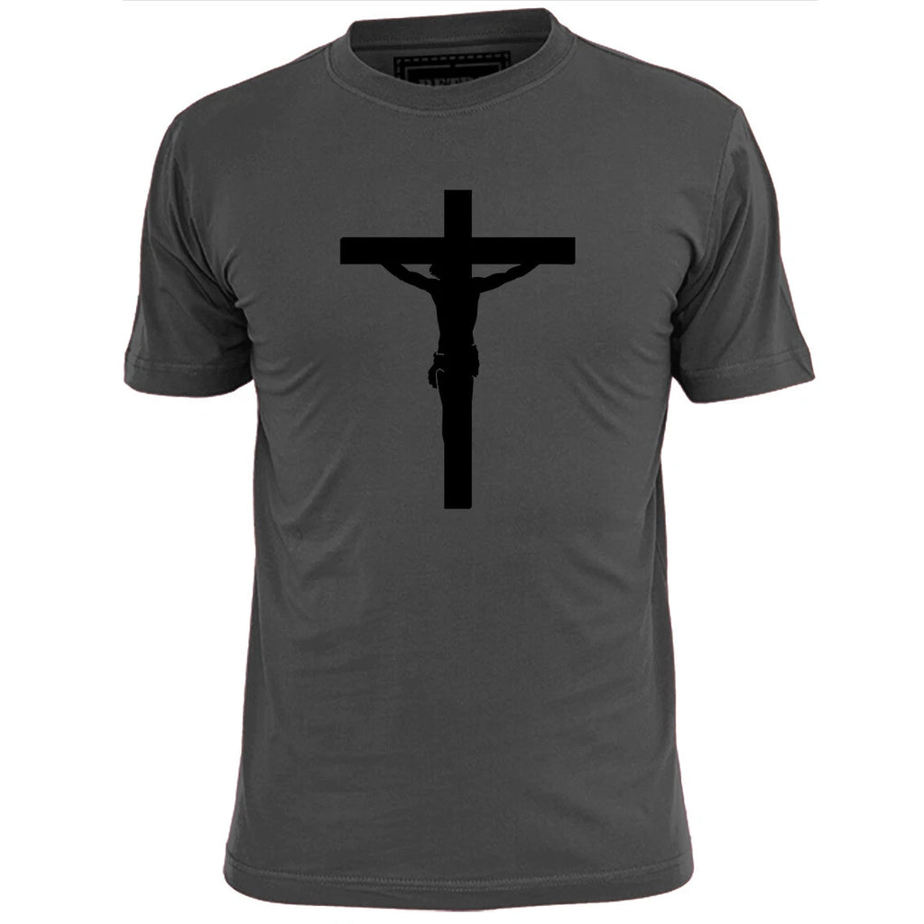 Mens Crucifix v1 T Shirt Religion Christianity Jesus Faith Belief God