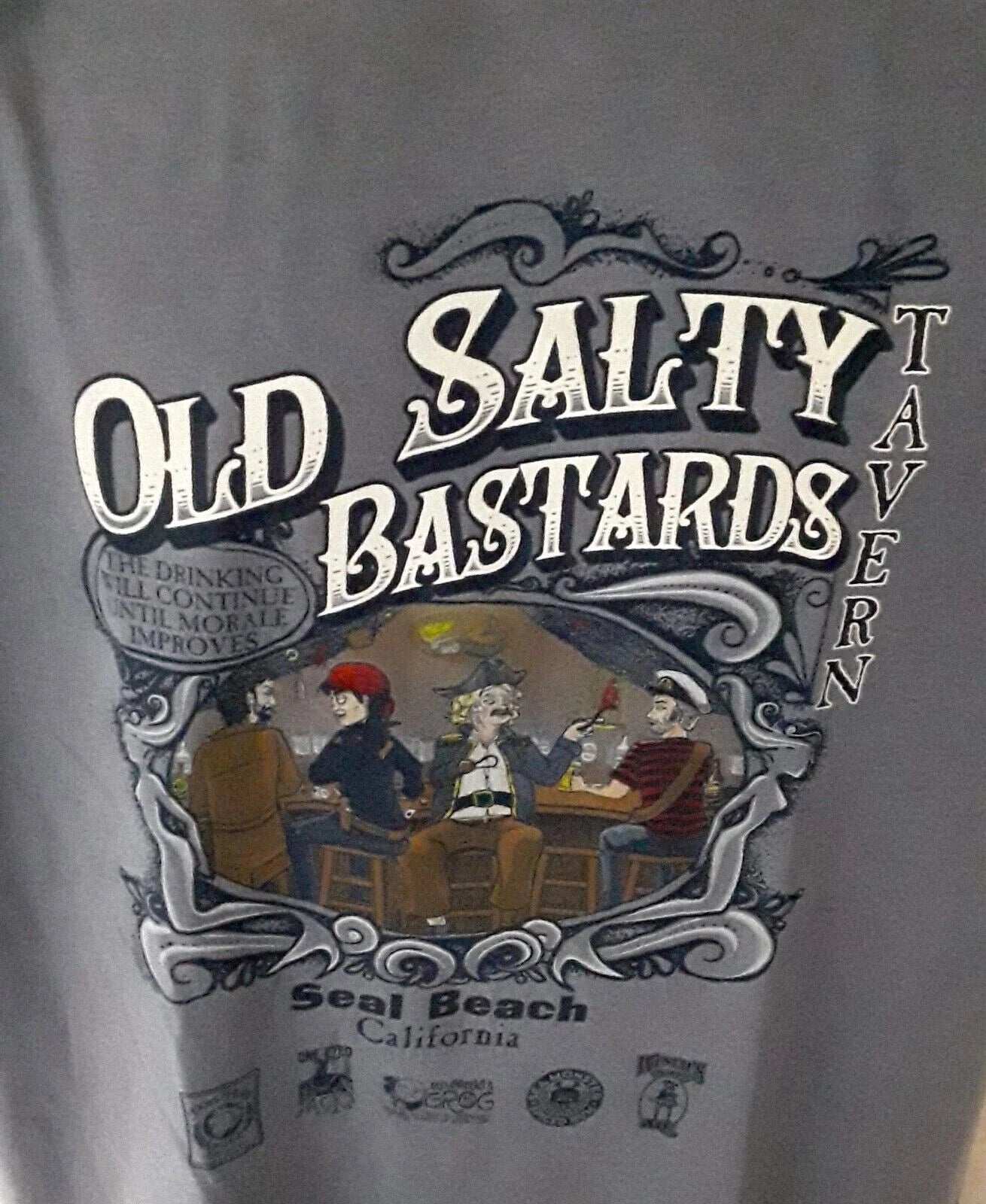 COMFORT COLORS OLD SALTY BASTARDS Color- Blue T- Shirt Various Sizes