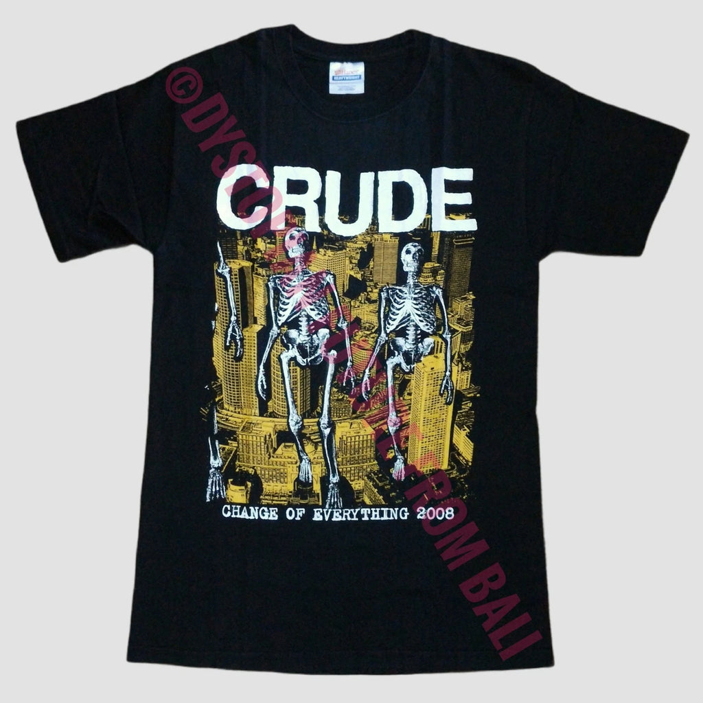 Rare Crude - Change Of Everything 2008 Japanese Hardcore Punk Band T-shirt