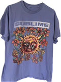 Sublime T-Shirt Purple M Floral Sun Graphic Band Tee Celestial Retro