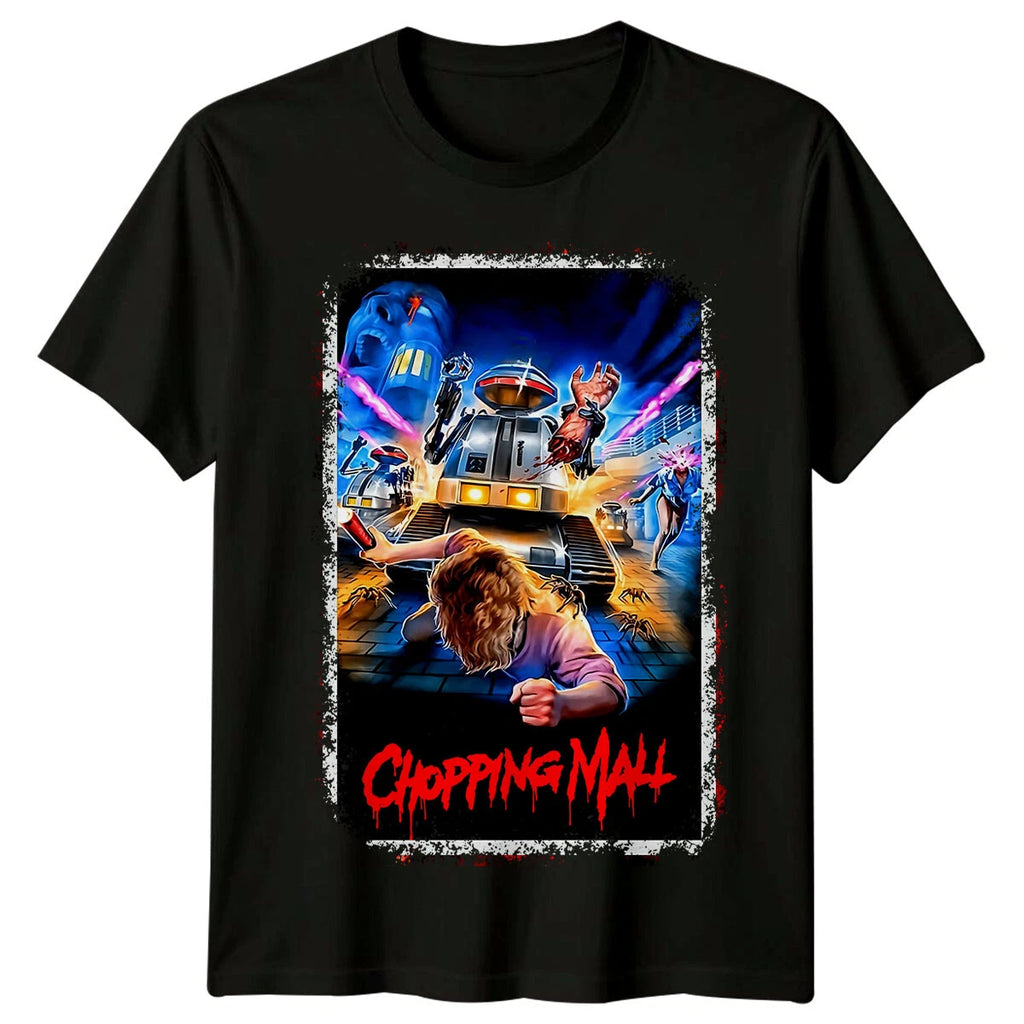 Chopping Mall (1986) Movie Poster Inspired T-Shirt Retro 80s Tee Unisex