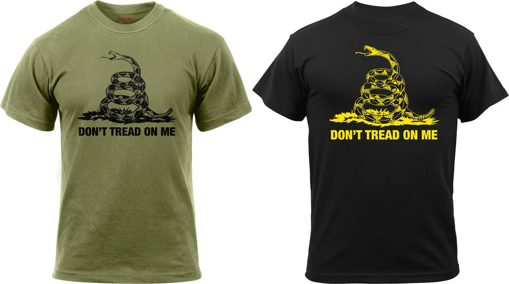 Don't Tread On Me T-Shirt USMC Gadsen Snake US Marines Semper Fi Crew T-Shirt