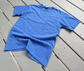 VTG 90s Faded Blue Pocket T Shirt—MADE IN USA—Single Stitch 100% Cotton Large