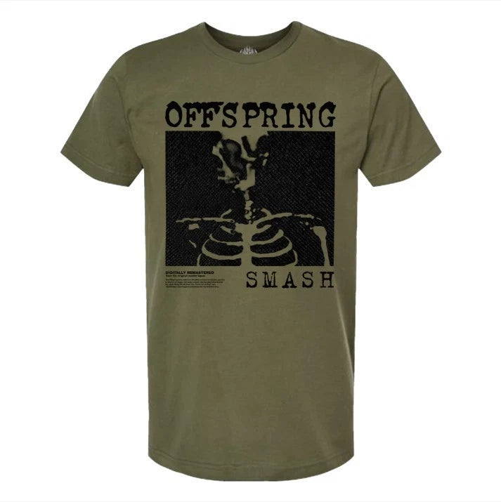 The Offspring Smash M, L, XL, 2XL Military Green T-Shirt