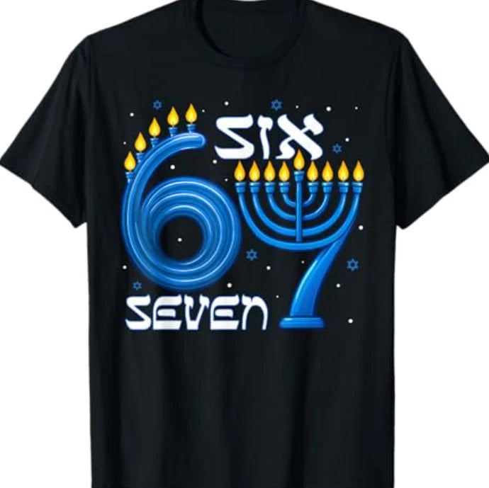 Funny Six Seven 67 Meme Sarcastic Hanukkah Chanukah Men