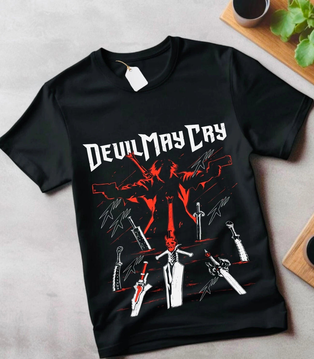 Devil May Cry Dante T-Shirt Unisex Shirt All Size gift for kids,cartoon clothes