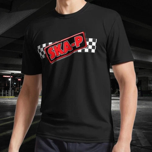 Ska-P 3D Logo Effect Active Logo T-Shirt Funny Logo American Men's T-Shirt