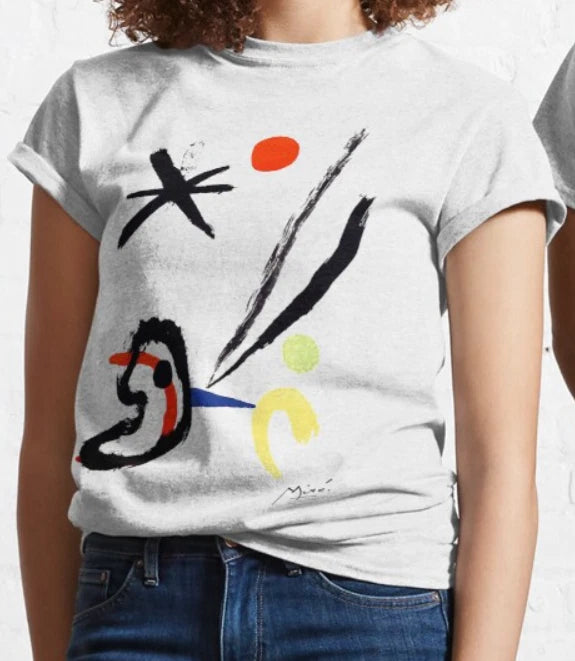 Miro Painting T shirt Art T shirt / %100 Premium Cotton
