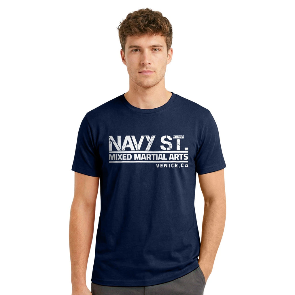 Navy St MMA Gym Training Casual Organic Cotton Kingdom T-Shirt